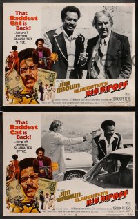 6w675 SLAUGHTER'S BIG RIPOFF 6 LCs 1973 Jim Brown is back as the baddest cat to rip-off the mob!