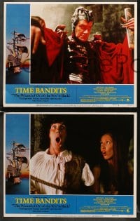6w490 TIME BANDITS 8 LCs R1982 Sean Connery, Michael Palin, Warner, Duvall, directed by Gilliam!