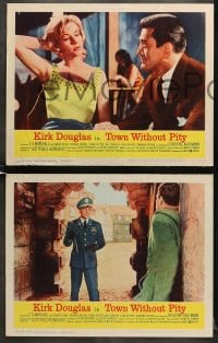 6w495 TOWN WITHOUT PITY 8 LCs 1961 intense Kirk Douglas, plus sexy Christine Kaufmann!