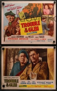 6w500 TROUBLE IN THE GLEN 8 LCs 1954 Orson Welles, Margaret Lockwood, Victor McLaglen, Scotland!