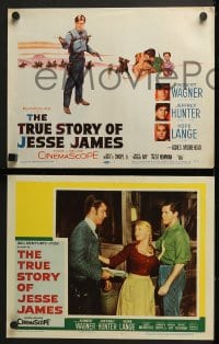 6w502 TRUE STORY OF JESSE JAMES 8 LCs 1957 Robert Wagner, Jeffrey Hunter, Hope Lange!