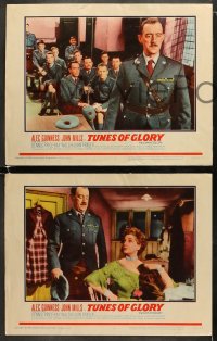 6w682 TUNES OF GLORY 6 LCs 1960 Scottish Lt. Col. Alec Guinness turns his back on men at meeting!
