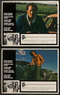 6w508 TWO-LANE BLACKTOP 8 LCs 1971 James Taylor, Warren Oates, Laurie Bird, rare complete set!