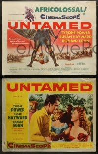 6w510 UNTAMED 8 LCs 1955 Tyrone Power & Susan Hayward in Africa with native tribe!