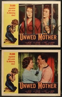 6w512 UNWED MOTHER 8 LCs 1958 Norma Moore & Robert Vaughn, 20,000 anguished girls wrote this story!