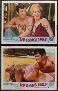 6w515 UP TO HIS EARS 8 LCs 1966 Jean-Paul Belmondo & sexiest Ursula Andress, de Broca!