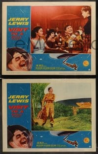 6w621 VISIT TO A SMALL PLANET 7 LCs 1960 wacky alien Jerry Lewis, Joan Blackman!