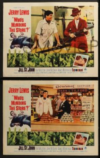 6w529 WHO'S MINDING THE STORE 8 LCs 1963 Jerry Lewis is the unhandiest handyman, Jill St. John!