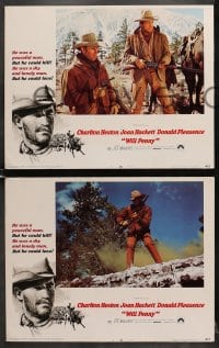 6w533 WILL PENNY 8 LCs 1968 cowboy Charlton Heston, Joan Hackett, Donald Pleasance