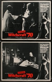 6w534 WITCHCRAFT '70 8 LCs 1970 Angeli bianchi... Angeli neri, wild images of sexy horror rituals!
