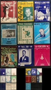 6x237 LOT OF 25 SHEET MUSIC 1910s-1950s great songs from a variety of different artists!