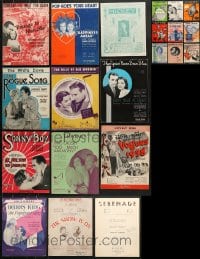 6x239 LOT OF 21 SHEET MUSIC 1910s-1940s great songs from a variety of different movies!