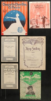 6x248 LOT OF 6 MISCELLANEOUS MUSIC ITEMS 1910s-1960s songs from a variety of different artists!