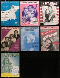 6x246 LOT OF 7 SHEET MUSIC 1940s great songs from a variety of different movies!