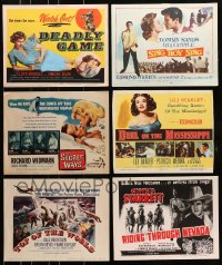 6x204 LOT OF 6 TITLE CARDS 1950s-1960s great images from a variety of different movies!