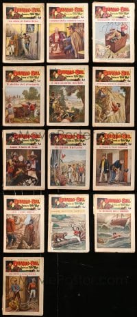 6x067 LOT OF 13 SOUTH AMERICAN BUFFALO BILL PULP MAGAZINES 1940s-1950s filled with great images!
