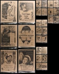 6x207 LOT OF 28 TRADE ADS 1940s great images from a variety of different movies!