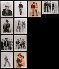 6x297 LOT OF 10 JOHN WAYNE WESTERN REPRO 8X10 STILLS AND PHOTOS 1980s great portraits & scenes!