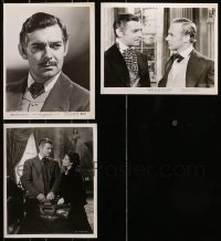 6x418 LOT OF 3 GONE WITH THE WIND RE-RELEASE 8X10 STILLS R1960s Clark Gable, Leslie Howard