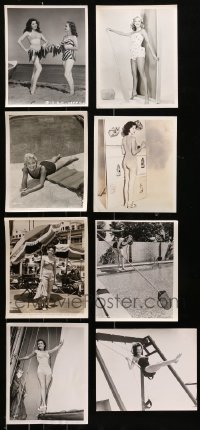6x410 LOT OF 8 8X10 STILLS OF BATHING SUIT STARLETS 1940s-1950s sexy ladies at the beach or pool!