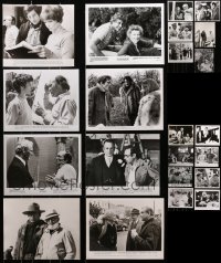 6x379 LOT OF 22 8X10 STILLS OF DIRECTORS WITH ACTORS ON SET 1960s-1980s great candid images!