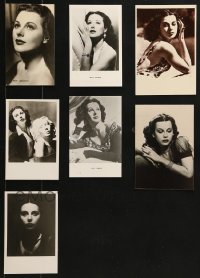 6x303 LOT OF 7 HEDY LAMARR REPRO PHOTOS 1980s great portraits of the beautiful leading lady!