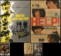 6x476 LOT OF 5 MOSTLY UNFOLDED JAPANESE B2 POSTERS FROM BEATLES MOVIES 1960s-1980s great images!