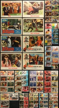 6x178 LOT OF 107 LOBBY CARDS 1950s-1960s incomplete sets from a variety of different movies!