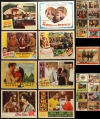 6x194 LOT OF 25 LOBBY CARDS 1940s-1950s great scenes from a variety of different movies!