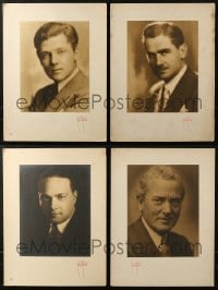 6x004 LOT OF 4 HERBERT MITCHELL SIGNED MATTED 10X13 STILLS 1930s Lowell Thomas & others!