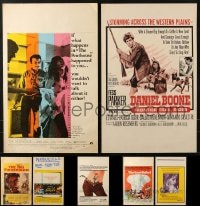 6x042 LOT OF 7 UNFOLDED WINDOW CARDS 1950s-1960s great images from a variety of movies!