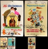6x043 LOT OF 5 DISNEY WINDOW CARDS 1960s-1970s great images from a variety of different movies!