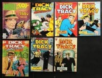 6x086 LOT OF 7 DICK TRACY COMIC BOOKS 1990s the adventures of Chester Gould's famous detective!