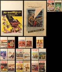 6x022 LOT OF 21 FORMERLY FOLDED WINDOW CARDS 1950s great images from a variety of movies!