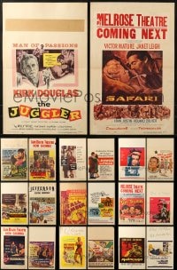 6x023 LOT OF 20 FORMERLY FOLDED WINDOW CARDS 1950s great images from a variety of movies!