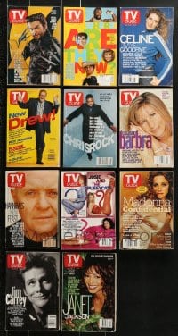6x070 LOT OF 11 TV GUIDE MAGAZINES 1990s-2000s filled with great images!