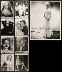 6x300 LOT OF 9 BETTY GRABLE 8X10 REPRO PHOTOS 1970s great portraits of the leading lady!
