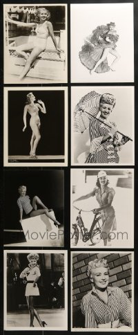 6x302 LOT OF 8 BETTY GRABLE 8X10 REPRO PHOTOS 1970s great portraits of the leading lady!