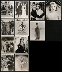 6x296 LOT OF 11 BETTY GRABLE 8X10 REPRO PHOTOS 1970s great portraits of the leading lady!