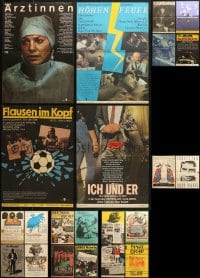 6x453 LOT OF 22 MOSTLY FORMERLY FOLDED 11X16 EAST GERMAN POSTERS 1980s cool images!