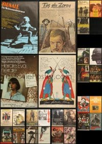6x450 LOT OF 27 UNFOLDED AND FORMERLY FOLDED 11X16 EAST GERMAN POSTERS 1980s cool images!