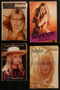 6x056 LOT OF 4 BRIGITTE BARDOT HARDCOVER BOOKS 1970s-1980s great sexy images!