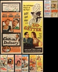 6x544 LOT OF 10 MOSTLY UNFOLDED INSERTS 1950s-1960s great images from a variety of movies!