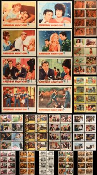 6x180 LOT OF 104 LOBBY CARDS 1950s-1960s complete sets of 8 cards from 13 different movies!