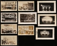 6x406 LOT OF 10 3X5 THEATER FRONT PHOTOS 1930s elaborate outdoor displays with posters!