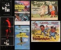 6x290 LOT OF 6 FOLDED GERMAN POSTERS 1960s-1980s great images from a variety of movies!