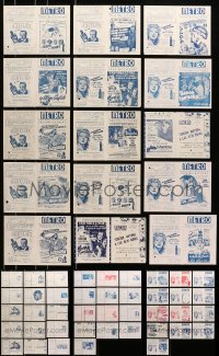 6x332 LOT OF 28 1948 URUGUAYAN HERALDS 1948 great images from a variety of different movies!