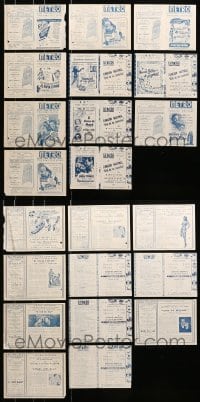 6x342 LOT OF 11 1949 URUGUAYAN HERALDS 1949 great images from a variety of different movies!