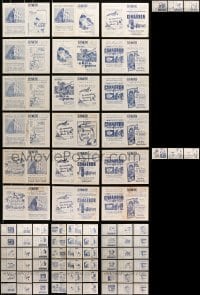 6x326 LOT OF 39 1961 URUGUAYAN HERALDS 1961 great images from a variety of different movies!