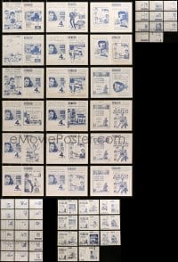 6x331 LOT OF 29 1963 URUGUAYAN HERALDS 1963 great images from a variety of different movies!